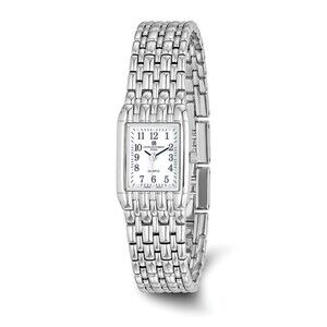 Kazi Luxury Charles Hubert Chrome-finish White Dial Quartz Watch